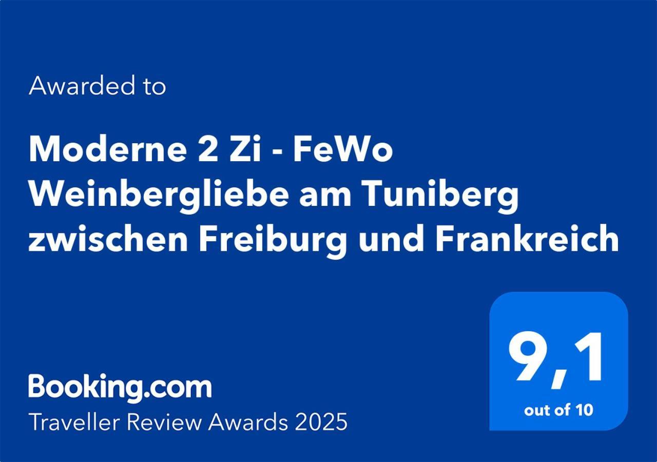 Moderne 2 Zi - Fewo Weinbergliebe Am Tuniberg Zwischen Freiburg Und Frankreich Merdingen Exterior photo